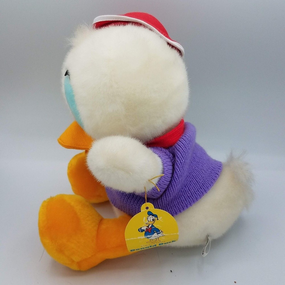 Donald Duck Tokyo Disneyland Plush Purple Red Sweater With Tags - Picture 6 of 12